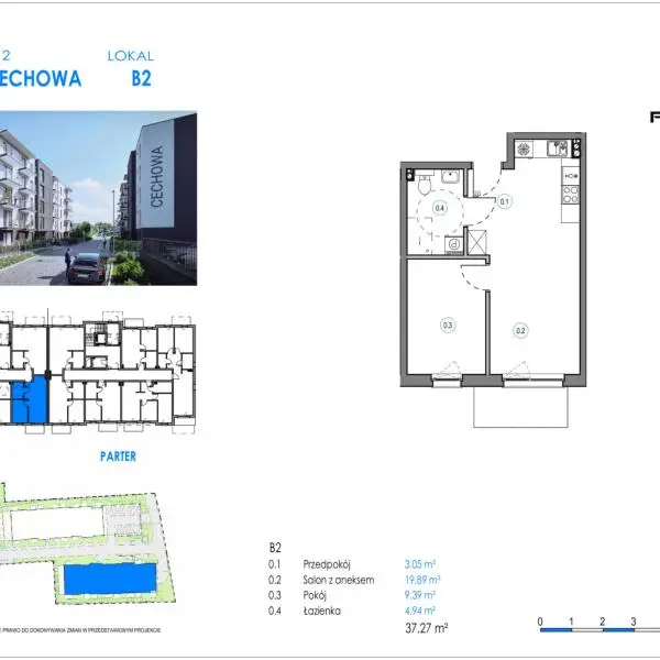 Mieszkanie B2 - Reda ul. Cechowa - ETAP 1