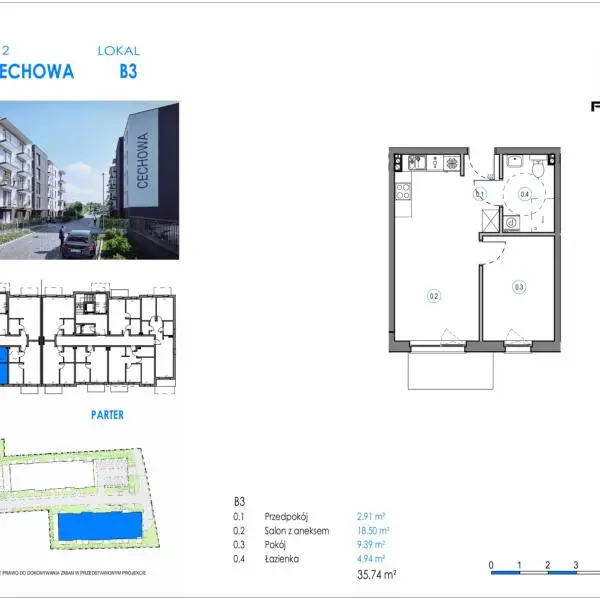 Mieszkanie B3 - Reda ul. Cechowa - ETAP 1