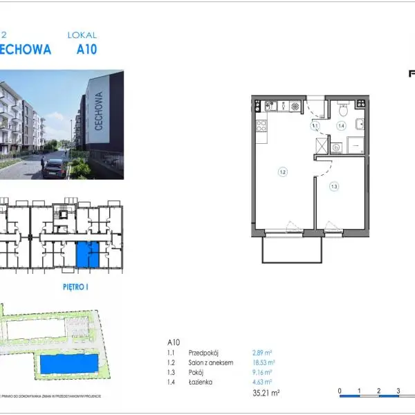 Mieszkanie A10 - Reda ul. Cechowa - ETAP 1