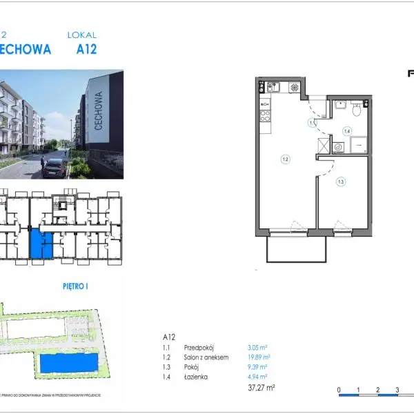 Mieszkanie A12 - Reda ul. Cechowa - ETAP 1