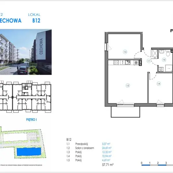 Mieszkanie B12 - Reda ul. Cechowa - ETAP 1