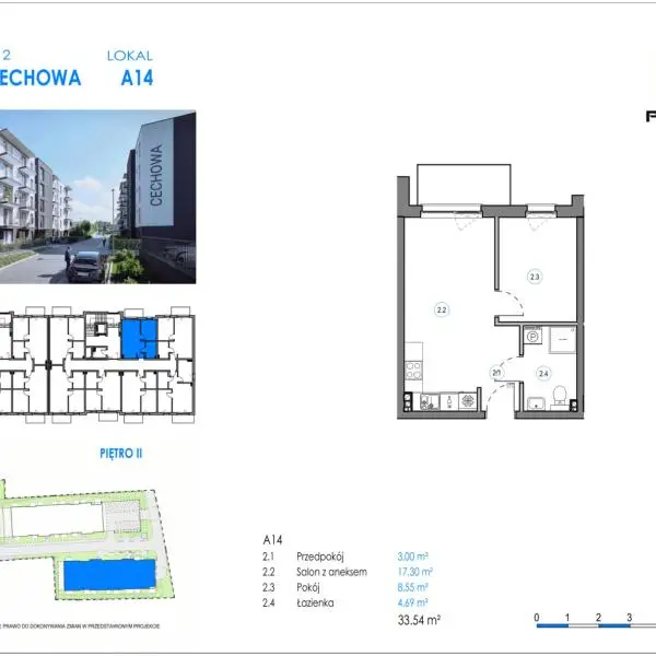 Mieszkanie A14 - Reda ul. Cechowa - ETAP 1