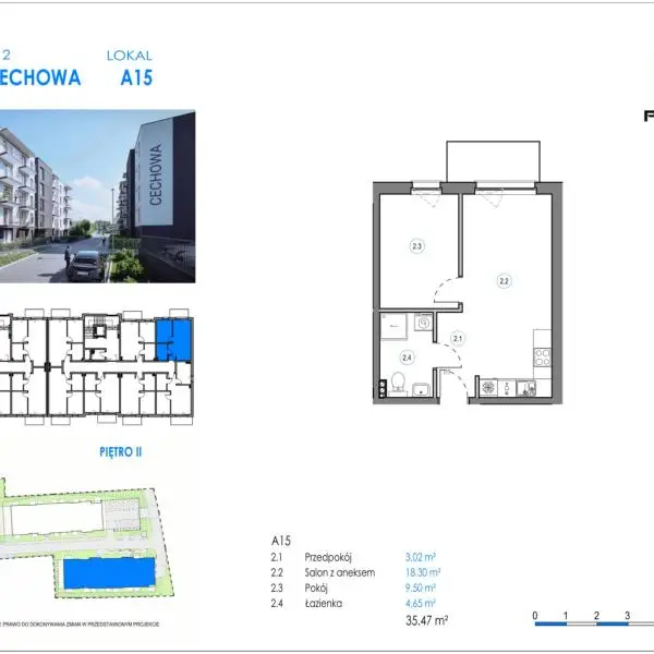 Mieszkanie A15 - Reda ul. Cechowa - ETAP 1
