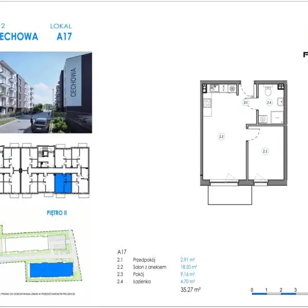 Mieszkanie A17 - Reda ul. Cechowa - ETAP 1
