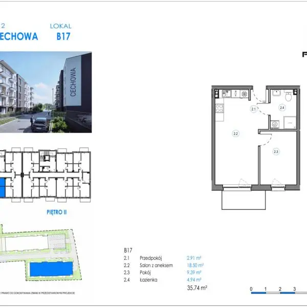Mieszkanie B17 - Reda ul. Cechowa - ETAP 1