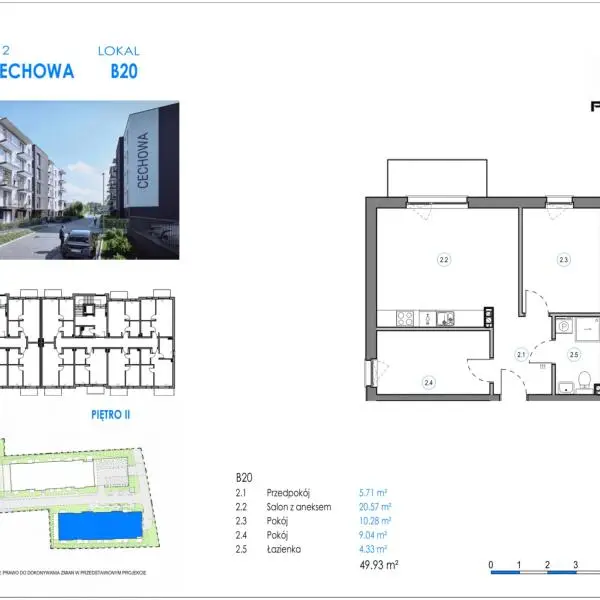 Mieszkanie B20 - Reda ul. Cechowa - ETAP 1