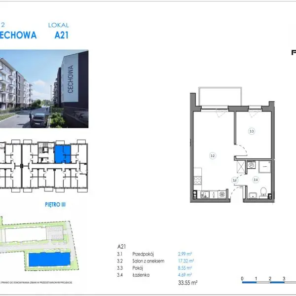 Mieszkanie A21 - Reda ul. Cechowa - ETAP 1