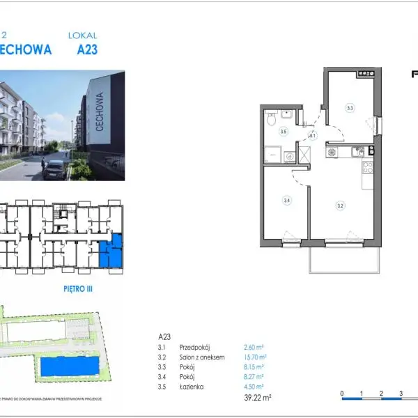 Mieszkanie A23 - Reda ul. Cechowa - ETAP 1