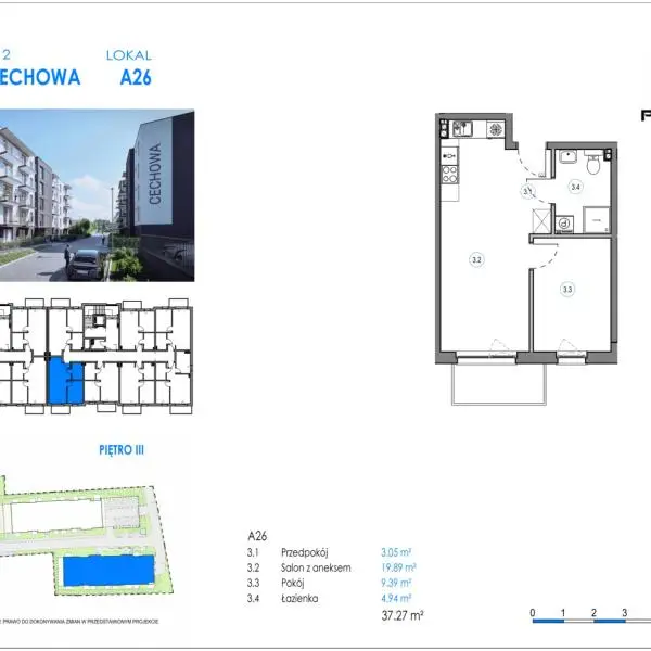 Mieszkanie A26 - Reda ul. Cechowa - ETAP 1