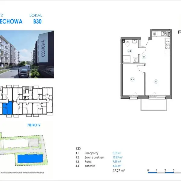 Mieszkanie B30 - Reda ul. Cechowa - ETAP 1