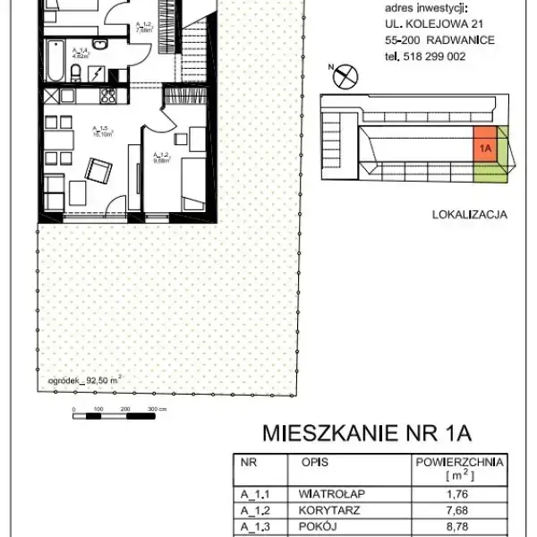 Lokal 1A - Zielone zacisze