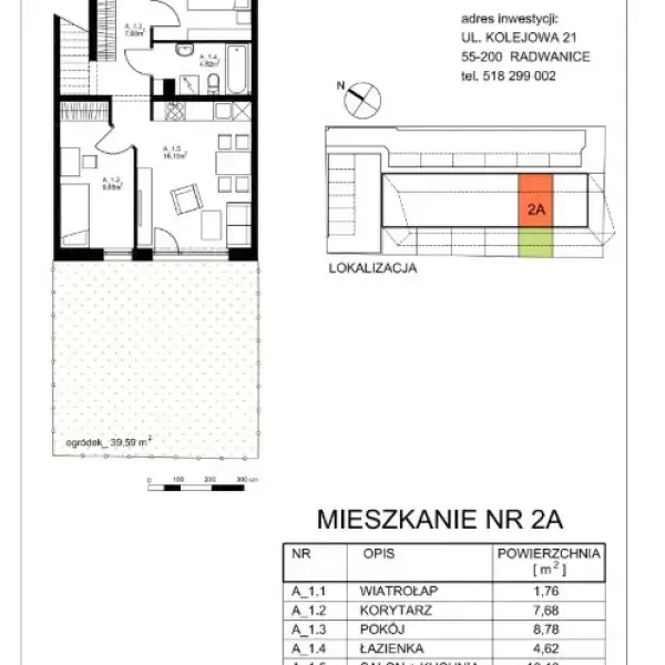 Lokal 2A - Zielone zacisze