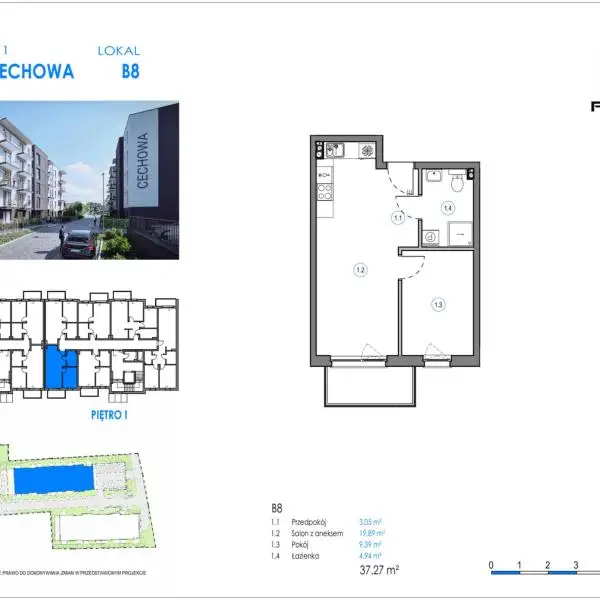 Mieszkanie B8 - Reda ul. Cechowa - ETAP 2
