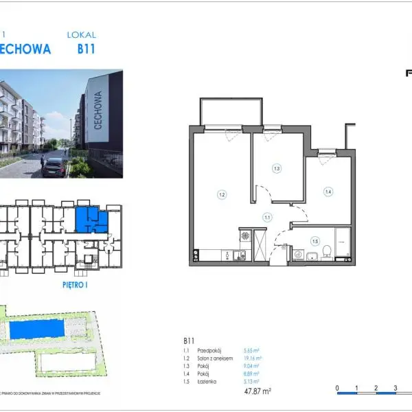 Mieszkanie B11 - Reda ul. Cechowa - ETAP 2