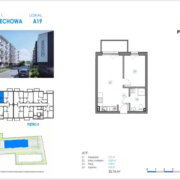 Mieszkanie A19 - Reda ul. Cechowa - ETAP 2