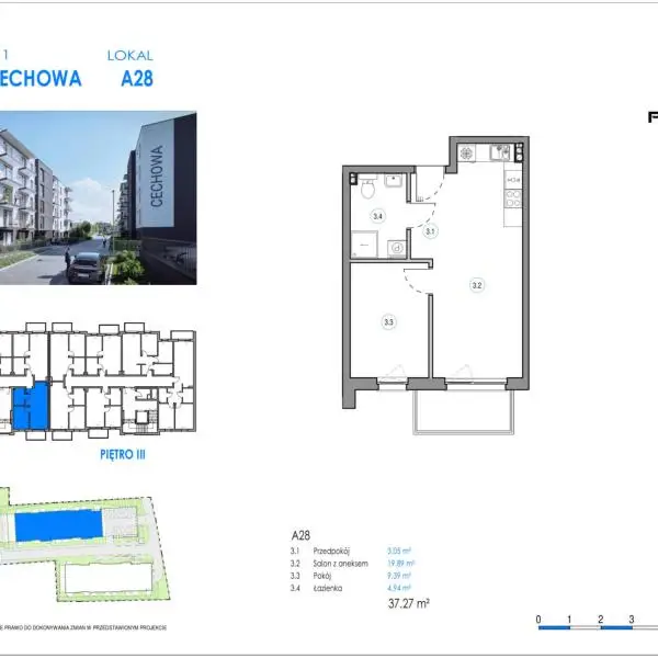 Mieszkanie A28 - Reda ul. Cechowa - ETAP 2