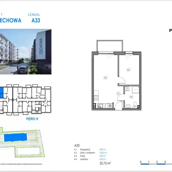 Mieszkanie A33 - Reda ul. Cechowa - ETAP 2