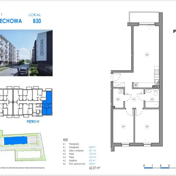 Mieszkanie B30 - Reda ul. Cechowa - ETAP 2