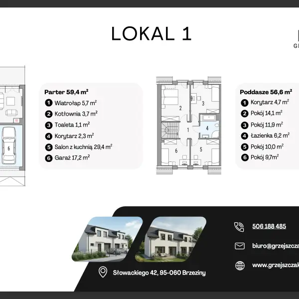 Lokal 1 - Słowackiego 42, 95-060 Brzeziny