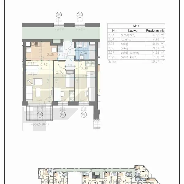 Mieszkanie L-14 - Residence Przewóz 41