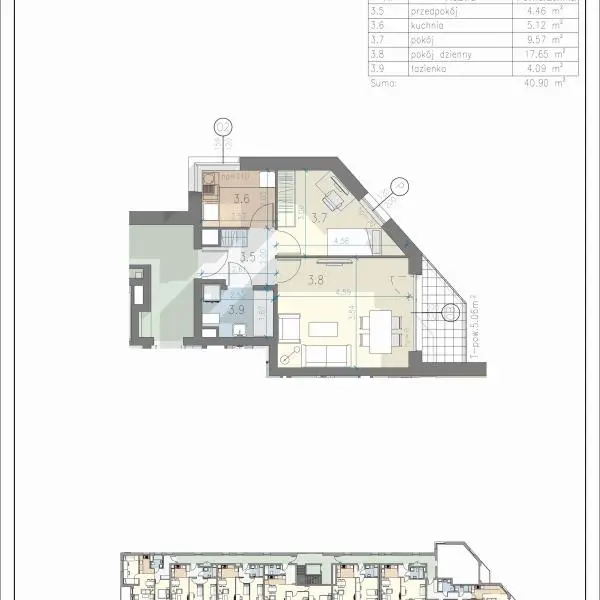 Mieszkanie L-17 - Residence Przewóz 41