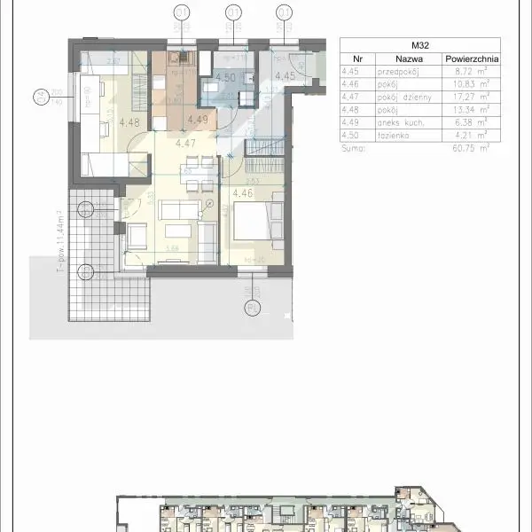 Mieszkanie L-32 - Residence Przewóz 41